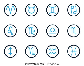 Zodiac symbol for web icons