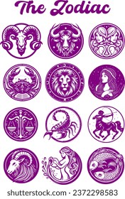 The Zodiac symbols full pack