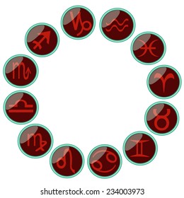 Zodiac symbols icon. 