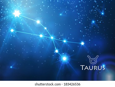 zodiac. taurus constellation.