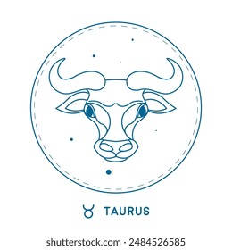 Zodiac Taurus Symbol Illustration vector