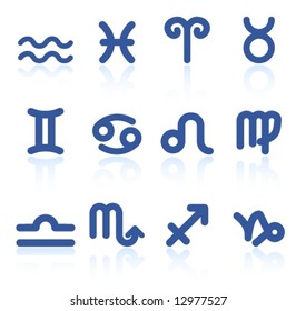 Zodiac vector iconset