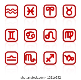 Zodiac vector iconset
