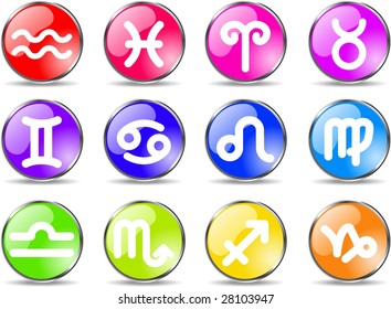 Zodiac vector iconset