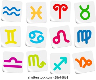 Zodiac vector iconset