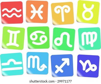 Zodiac vector iconset