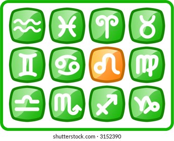 Zodiac vector iconset