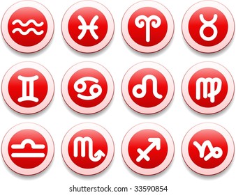 Zodiac vector iconset