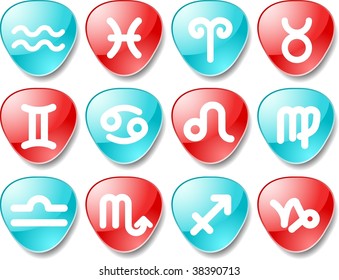 Zodiac vector iconset