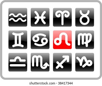 Zodiac vector iconset