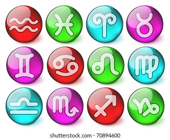 Zodiac vector iconset - EPS10