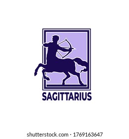 zodiac vector illustration sagittarius sign
