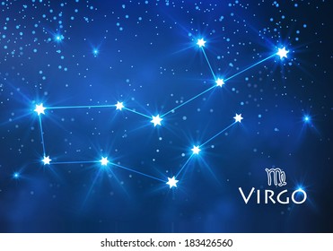 zodiac. virgo constellation.