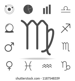 Zodiac Virgo Mercury icon. web icons universal set for web and mobile