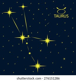 Zodiacal constellations TAURUS.