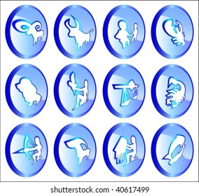 Zodiacal signs set