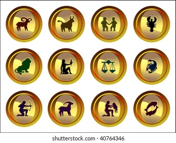 Zodiacal signs set