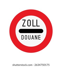 ZOLL and DOUANE on white "NO AI"