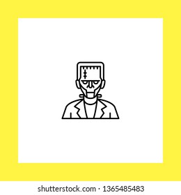 zombi vector icon. flat design