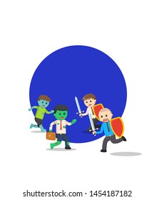 Zombie Apocalypse Information vector illustration