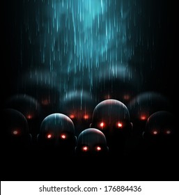 Zombie apocalypse, mystic background, eps 10