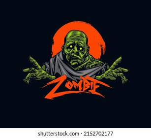 zombie artwork for t-shirt design