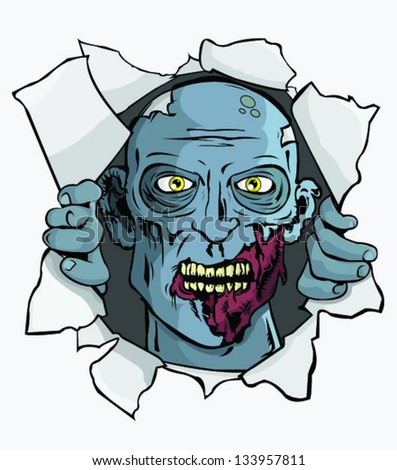 Zombie Attack! T-Shirt/Wall Design