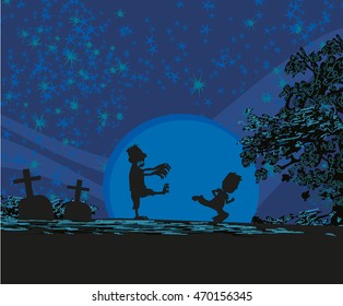 zombie attacks at night