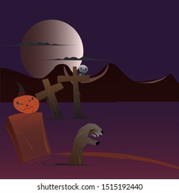 zombie awakening on halloween day