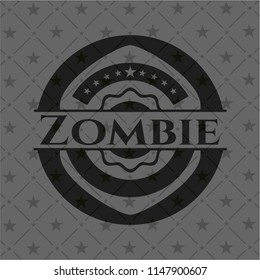 Zombie black emblem. Vintage.