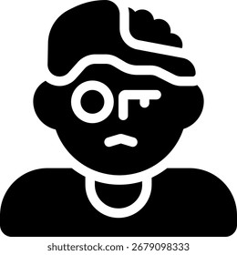 Diseño de icono de estilo de línea de cerebro zombi