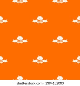 Zombie brain pattern vector orange for any web design best