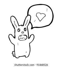 zombie bunny rabbit in love