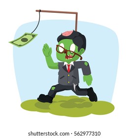 Zombie Businessman Motivated By Money