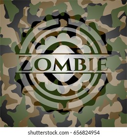 Zombie camouflage emblem