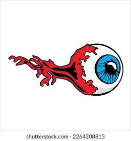 zombie cartoon character on vector art style