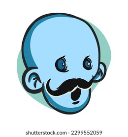 zombie cartoon character on vector art style