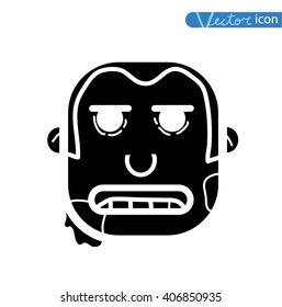   zombie cartoon character, vector illustration.