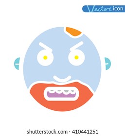   zombie cartoon character, vector illustration.