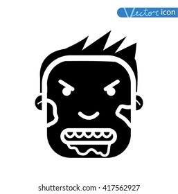   zombie cartoon character, vector illustration.