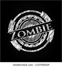 Zombie chalkboard emblem