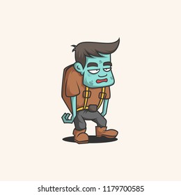 Zombie character for Halloween