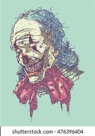 Zombie Clown Head