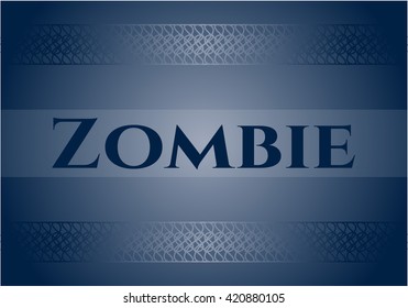 Zombie colorful poster