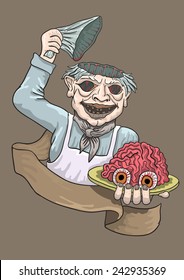 the zombie the cook treats all with the of a mozgamiya smiles