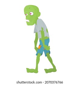 Zombie. Corpse is a cartoon character, vector illustration