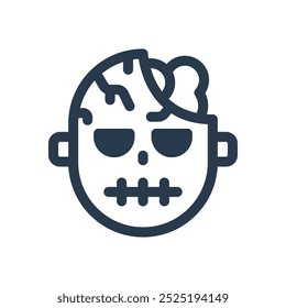 Zombie for Creepy halloween Vector Icon