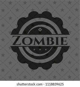 Zombie dark emblem. Retro