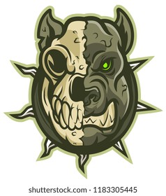 Zombie Dog Head