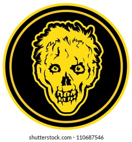 Zombie Face Badge / Seal